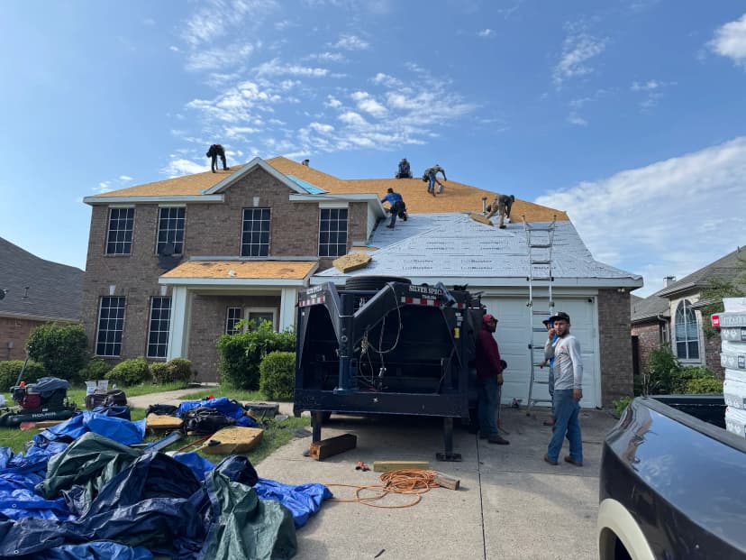 Roof replacement - work in progres